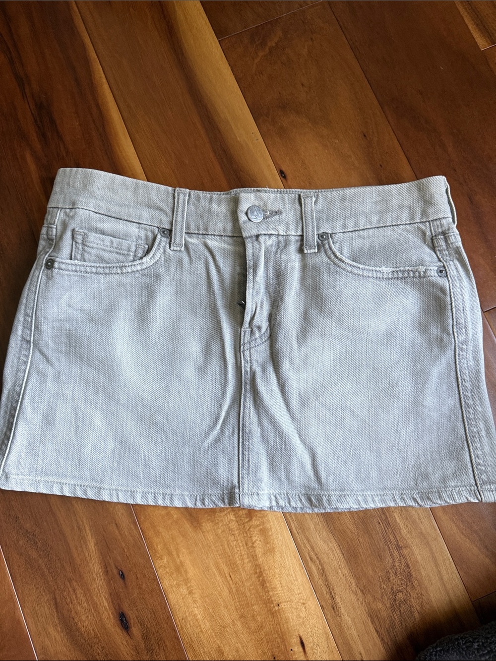 Women’s grey Denim Mini Skirt